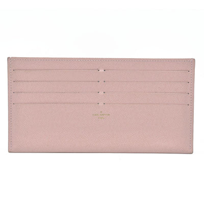 $1720 Louis Vuitton  Calfskin Felicie Card Holder Insert Rose Ballerine