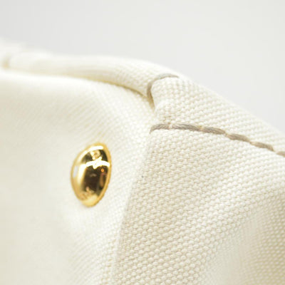 $800 CONSIGNMENT PRADA Canapa Logo Tote Grezzo