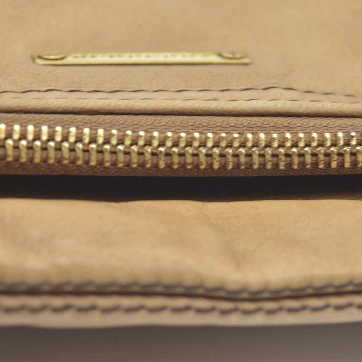 $990 Burberry  Leather Fold Over Wristlet Clutch CONSIGNMENT