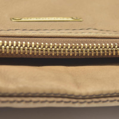 $990 Burberry  Leather Fold Over Wristlet Clutch CONSIGNMENT