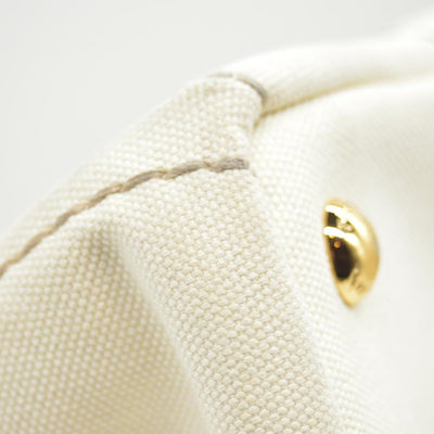 $800 CONSIGNMENT PRADA Canapa Logo Tote Grezzo