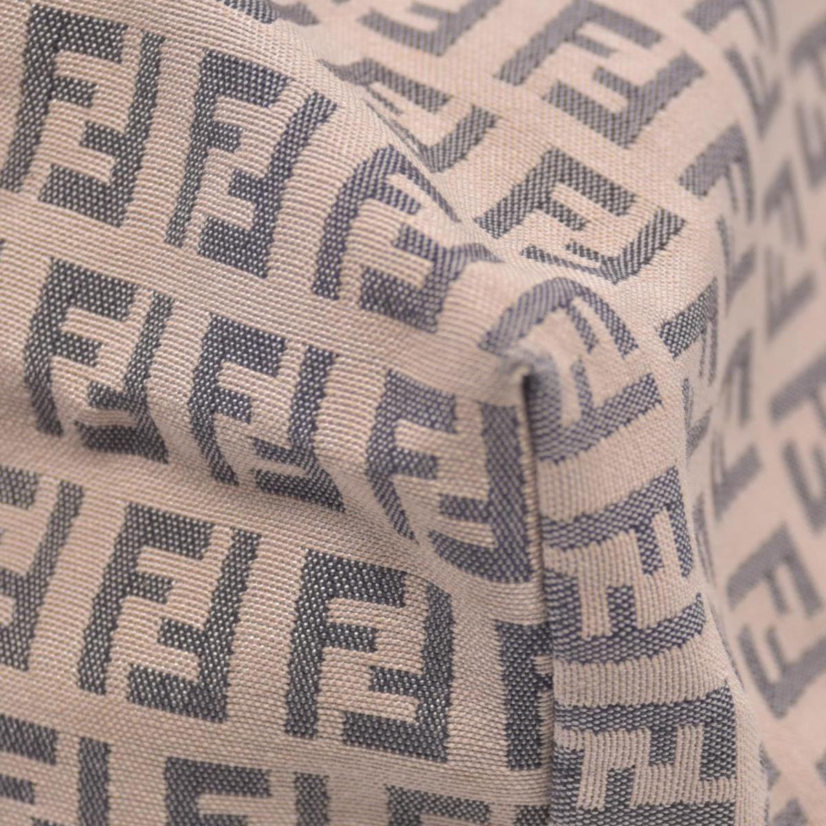 $850 FENDI Zucca Spalmati Medium Roll Tote Tobacco CONSIGNMENT