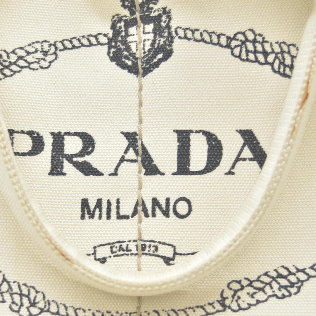 $800 CONSIGNMENT PRADA Canapa Logo Tote Grezzo