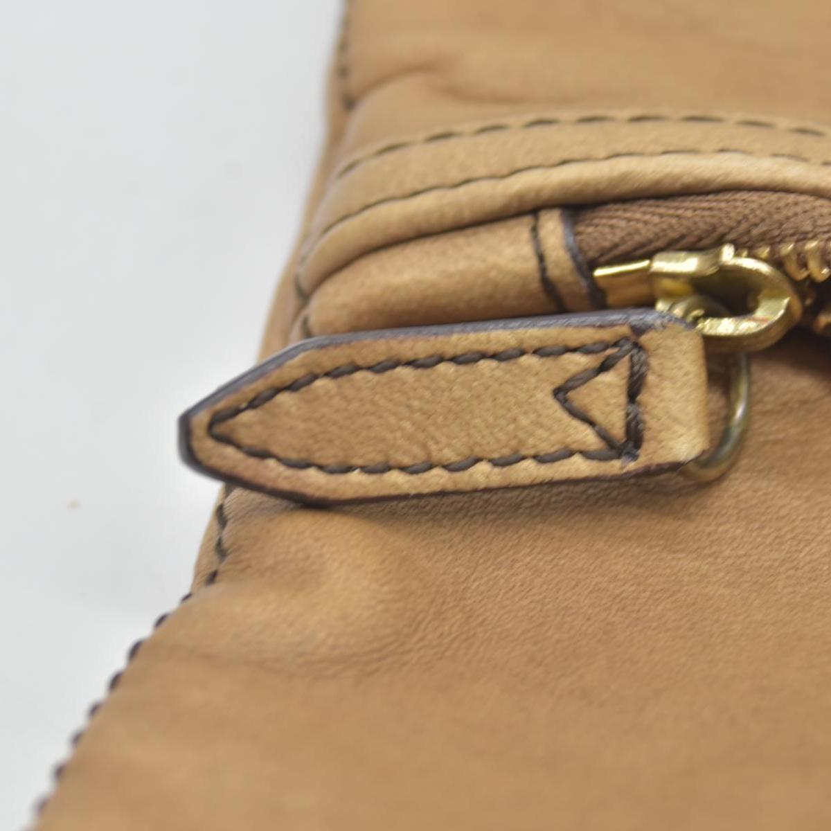 $990 Burberry  Leather Fold Over Wristlet Clutch CONSIGNMENT