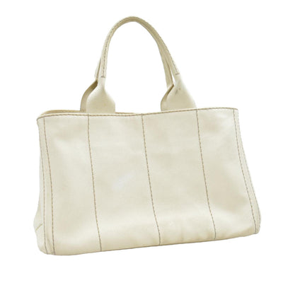 $800 CONSIGNMENT PRADA Canapa Logo Tote Grezzo