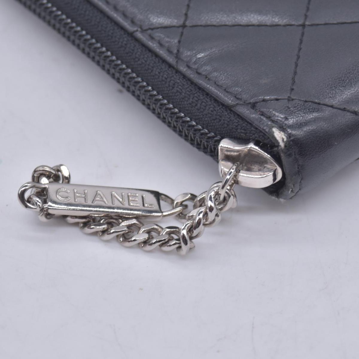 $1150 CHANEL Chanel Black Caviar CC Zip Organizer Wallet CONSIGNMENT 10021557