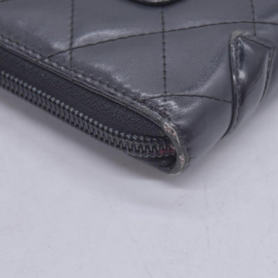 $1150 CHANEL Chanel Black Caviar CC Zip Organizer Wallet CONSIGNMENT 10021557