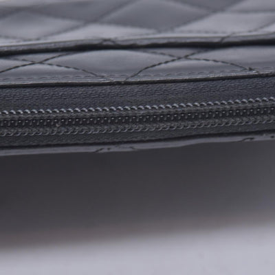 $1150 CHANEL Chanel Black Caviar CC Zip Organizer Wallet CONSIGNMENT 10021557