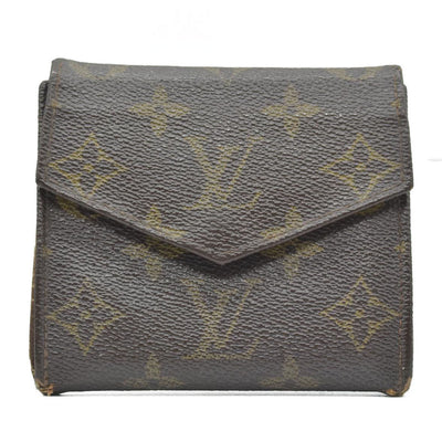 $650 Louis Vuitton Monogram Portefeiulle Elise Trifold Wallet 823