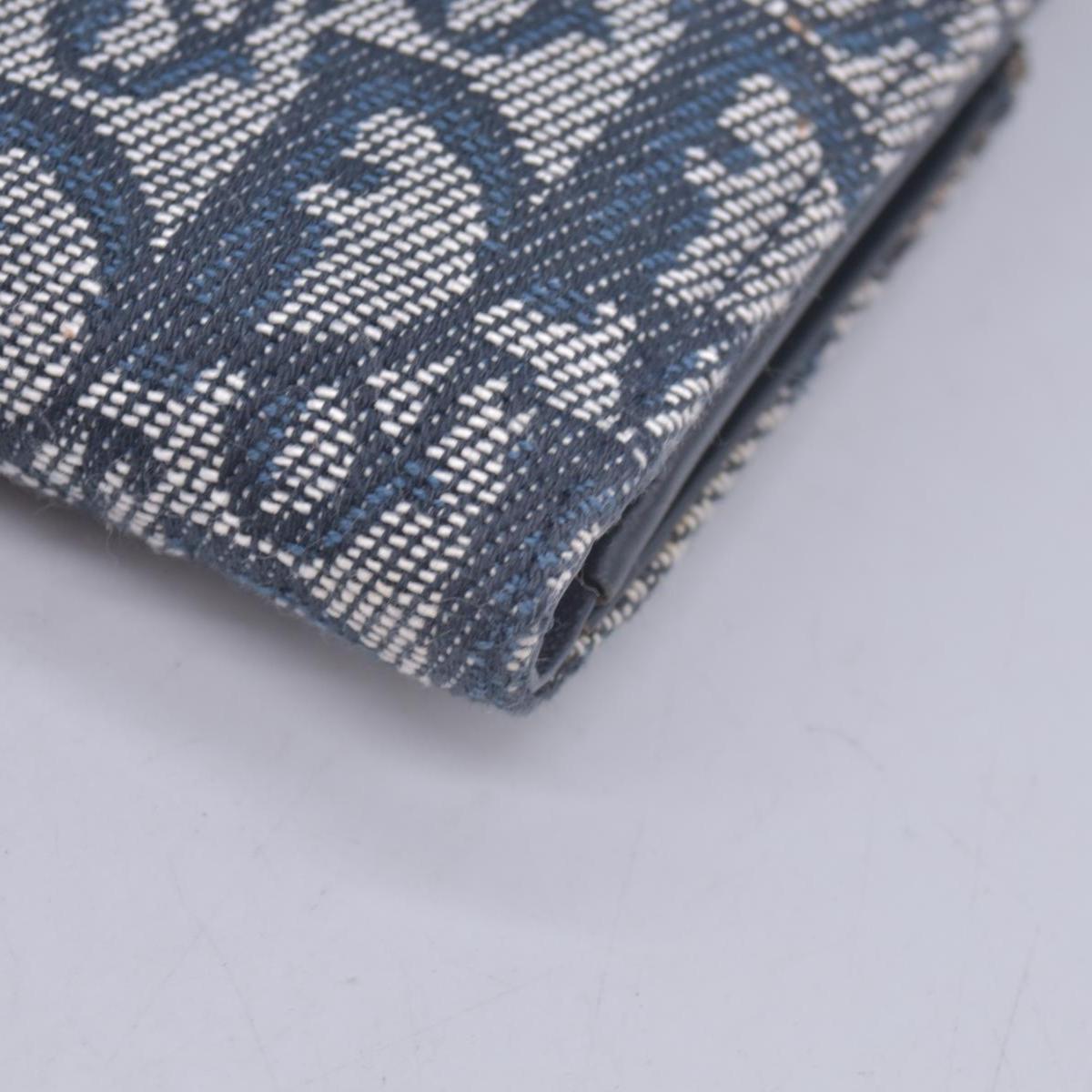 $720 CHRISTIAN DIOR Christian Dior Oblique Trotter Canvas Wallet CONSIGNMENT 10021569