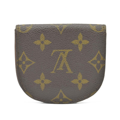 $345 1986 Louis Vuitton Monogram Porte Monnaie Gousset Coin Purse Wallet