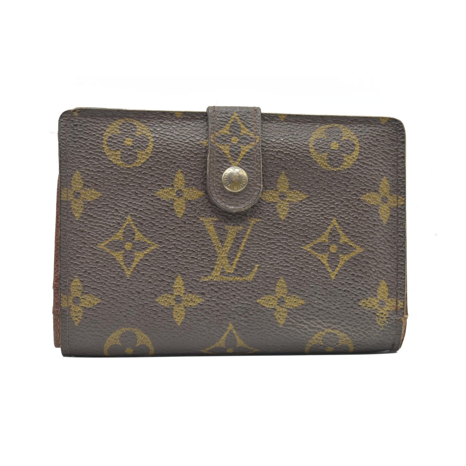 $750 2002 Louis Vuitton Monogram French Kisslock Wallet CA0072 CONSIGNMENT