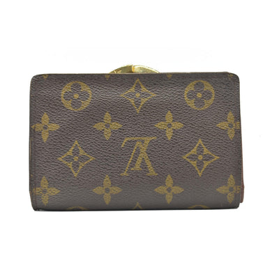 $750 2002 Louis Vuitton Monogram French Kisslock Wallet CA0072 CONSIGNMENT