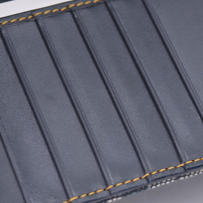 $720 CHRISTIAN DIOR Christian Dior Oblique Trotter Canvas Wallet CONSIGNMENT 10021569