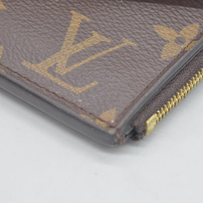 $675 Louis Vuitton  Monogram Recto Verso Card Holder Black RFID