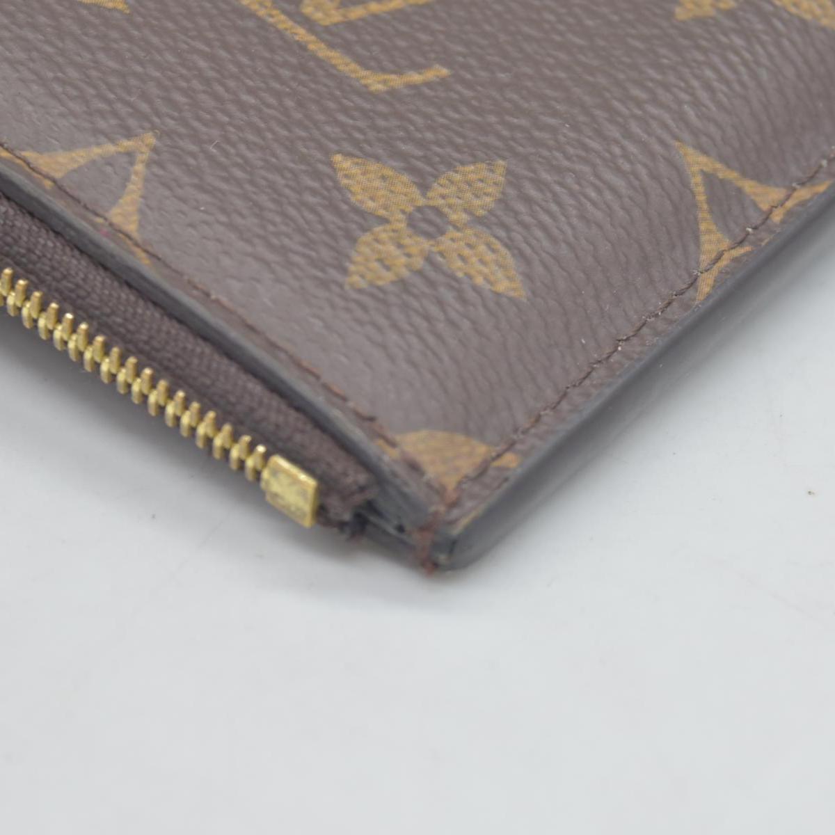 $675 Louis Vuitton  Monogram Recto Verso Card Holder Black RFID