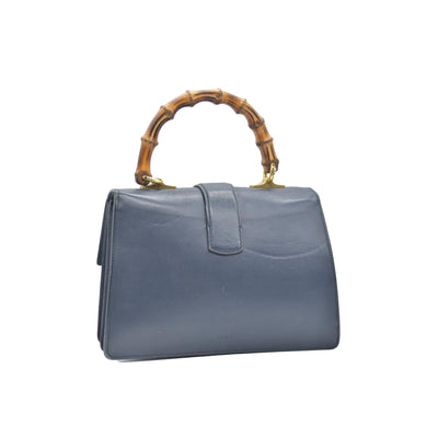 $3500 CONSIGNMENT GUCCI Moon Calfskin Web Medium Dionysus Bamboo Top Handle Bag Blue Emerald Hibiscus Red