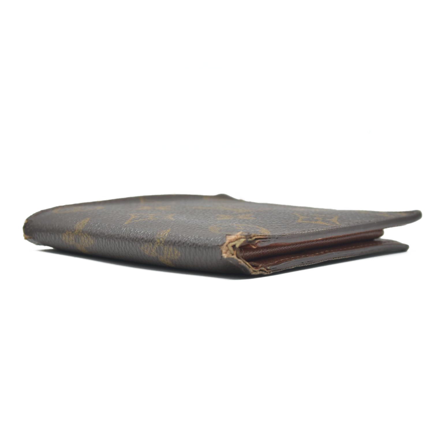 $545 2000 Louis Vuitton Monogram Marco Bifold Wallet Brown SD0021