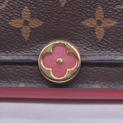 $680 LOUIS VUITTON LV Monogram Victorine Compact Wallet Red CONSIGNMENT 10021562