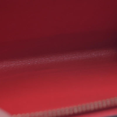 $680 LOUIS VUITTON LV Monogram Victorine Compact Wallet Red CONSIGNMENT 10021562