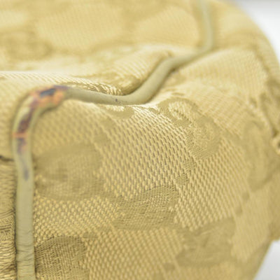 $795 Gucci  GG Canvas Half Moon Pochette CONSIGNMENT