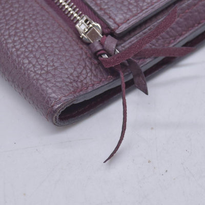$2150 HERMÈS Veau Togo Dogon Recto Verso Wallet Raisin Plum CONSIGNMENT 10021565