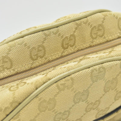 $795 Gucci  GG Canvas Half Moon Pochette CONSIGNMENT
