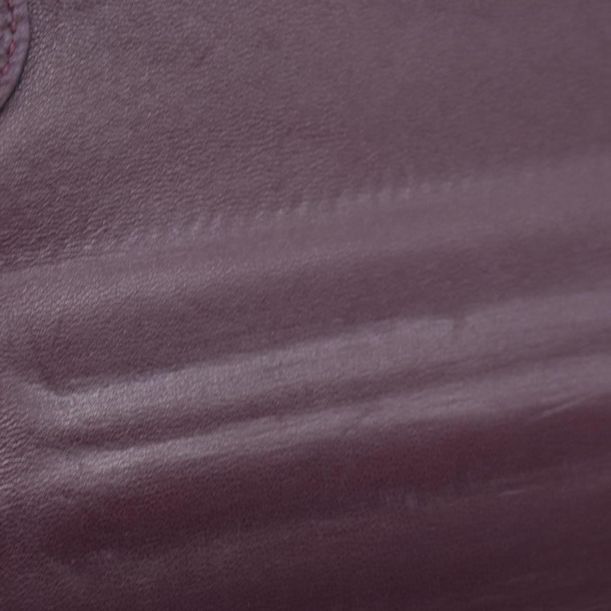$2150 HERMÈS Veau Togo Dogon Recto Verso Wallet Raisin Plum CONSIGNMENT 10021565