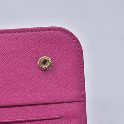 $829 LOUIS VUITTON Monogram Multicolore Insolite Wallet Black / Grenade Pink CONSIGNMENT 10021558