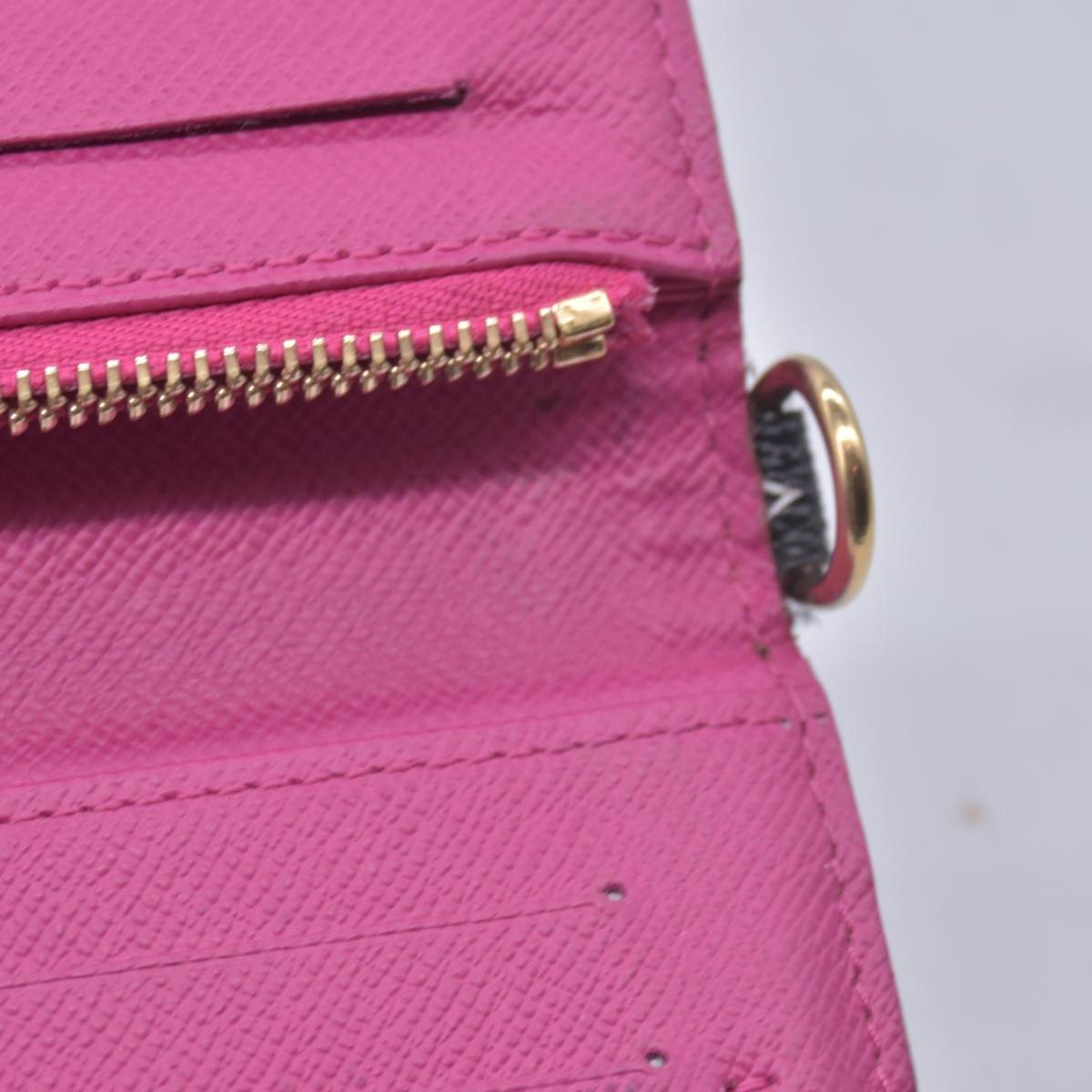 $829 LOUIS VUITTON Monogram Multicolore Insolite Wallet Black / Grenade Pink CONSIGNMENT 10021558