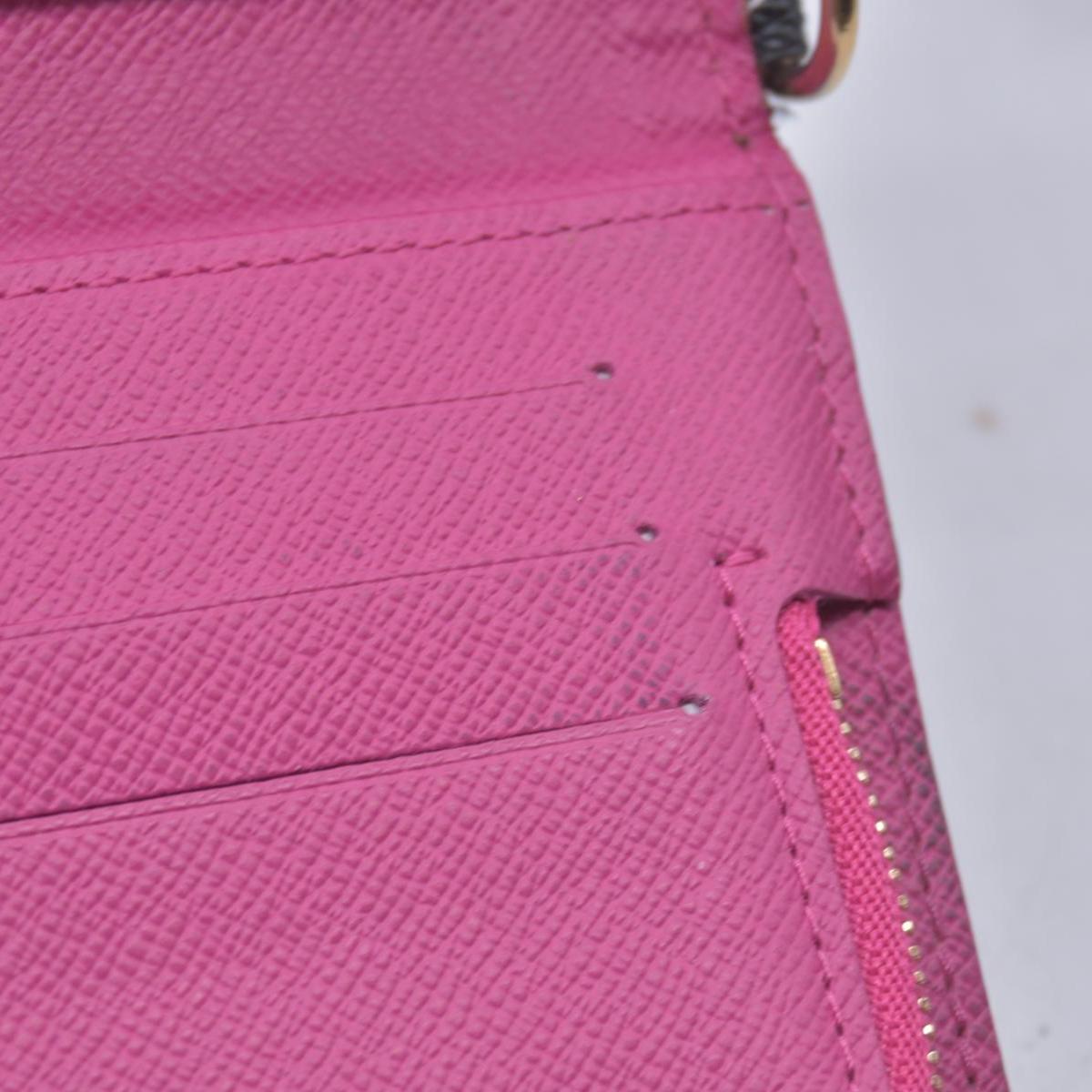 $829 LOUIS VUITTON Monogram Multicolore Insolite Wallet Black / Grenade Pink CONSIGNMENT 10021558