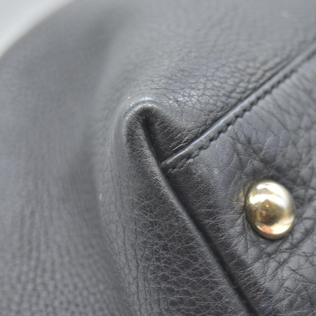 $2150 CONSIGNMENT GUCCI Cellarius Calfskin Small Soho Top Handle Satchel Black