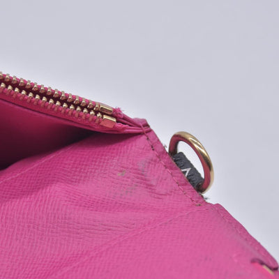 $829 LOUIS VUITTON Monogram Multicolore Insolite Wallet Black / Grenade Pink CONSIGNMENT 10021558