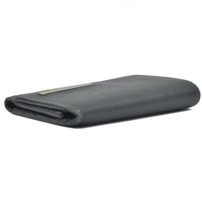 $420 Cartier Santos 6 Ring Key Case Black Leather