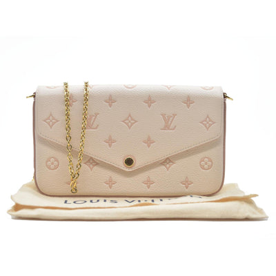 $1990 Louis Vuitton House's signature Monogram Pochette Félicie