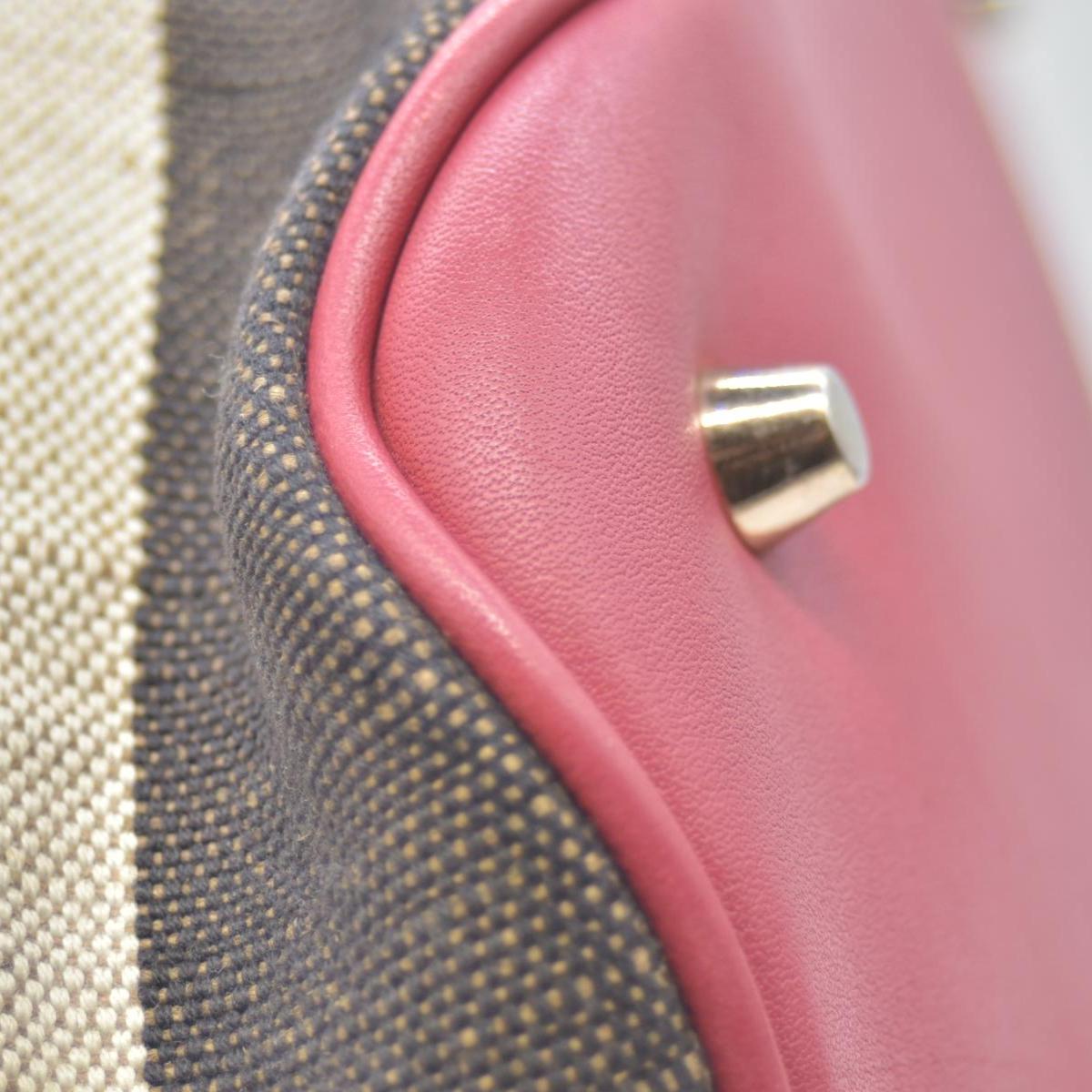 $1150 CONSIGNMENT BURBERRY Canvas Mega Check Medium Ashby Tassel Hobo Cinnamon Red