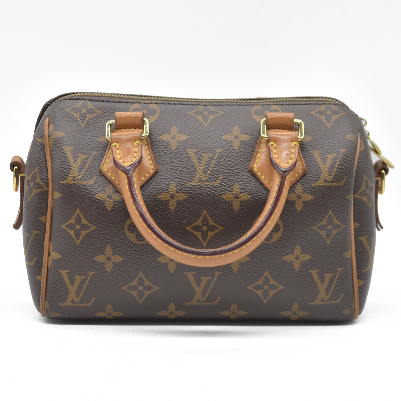 $2260 LOUIS VUITTON Monogram Speedy Bandouliere 20 Fuchsia RFID