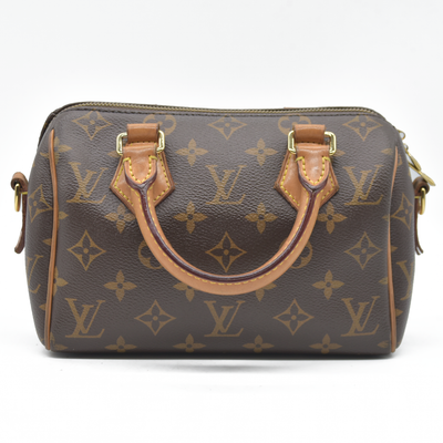 $2260 LOUIS VUITTON Monogram Speedy Bandouliere 20 Fuchsia RFID
