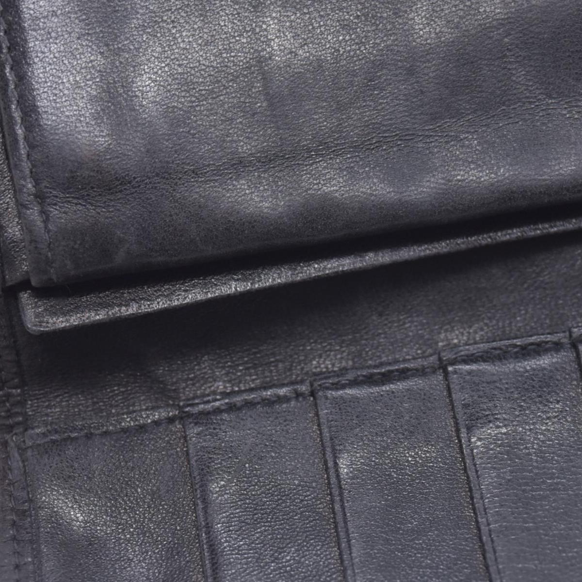 $950 CHANEL Black Quilted Leather Bifold Flap Wallet CONSIGNMENT 10021581