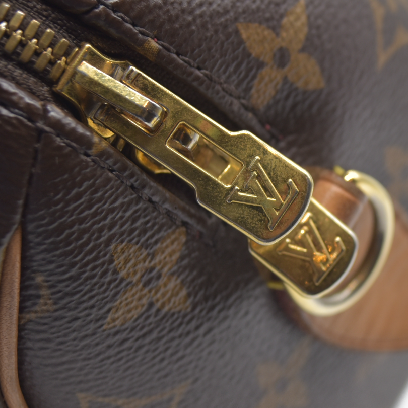 $2260 LOUIS VUITTON Monogram Speedy Bandouliere 20 Fuchsia RFID