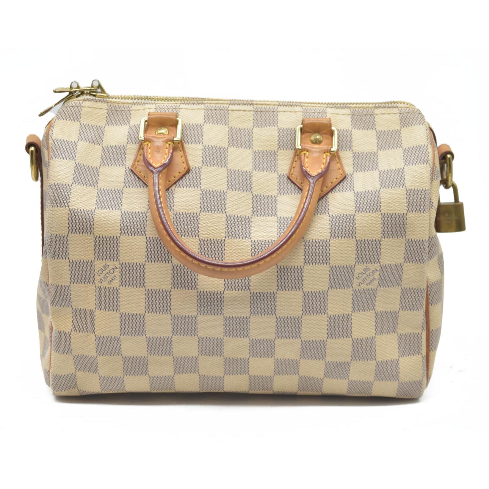 $1940 Louis Vuitton  Damier Azur Speedy Bandouliere 25 DU1154