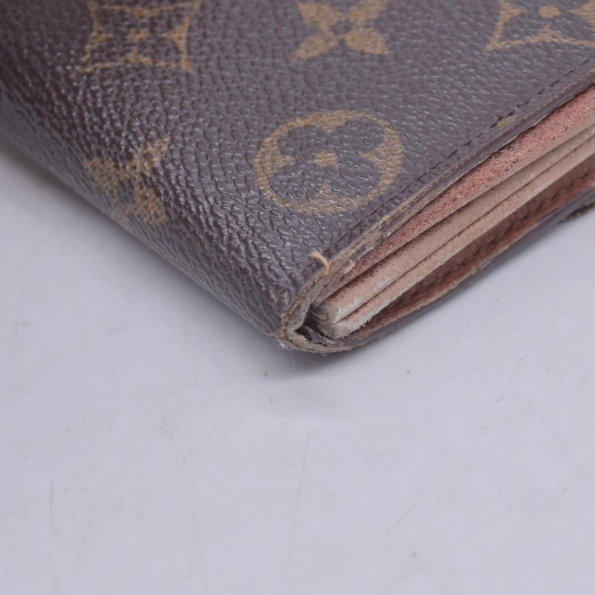 $720 LOUIS VUITTON Monogram Portefeuille International Wallet Brown CONSIGNMENT 10021580