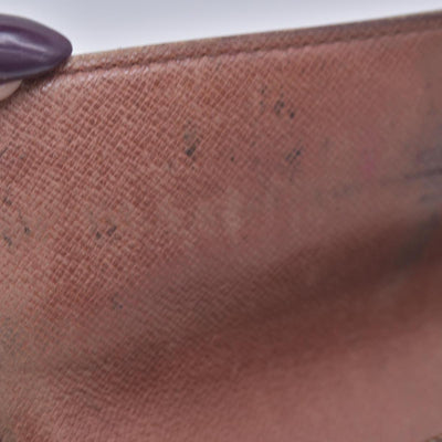 $720 LOUIS VUITTON Monogram Portefeuille International Wallet Brown CONSIGNMENT 10021580