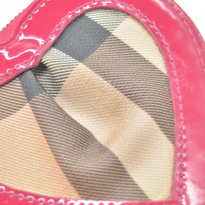Burberry London Heart Nova Check Pattern Coin Pouch CONSIGNMENT