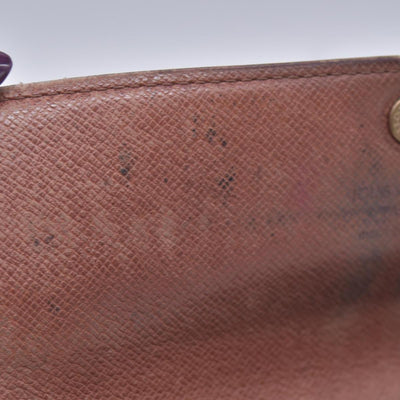 $720 LOUIS VUITTON Monogram Portefeuille International Wallet Brown CONSIGNMENT 10021580