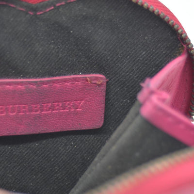 Burberry London Heart Nova Check Pattern Coin Pouch CONSIGNMENT
