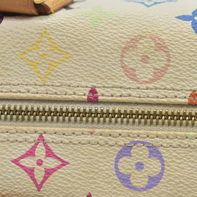 $3150 Louis Vuitton Monogram Multicolor Speedy 30 White Murakami