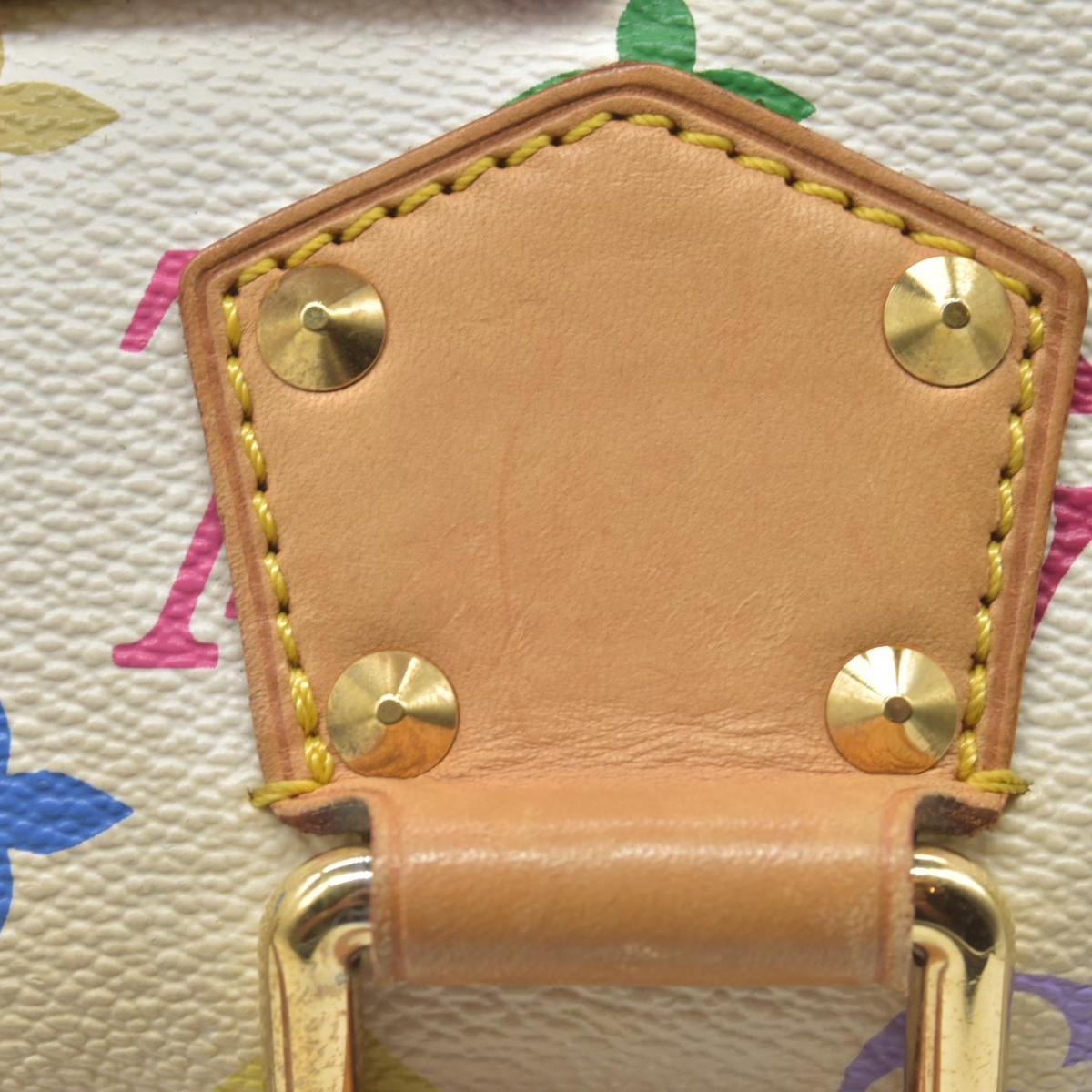 $3150 Louis Vuitton Monogram Multicolor Speedy 30 White Murakami