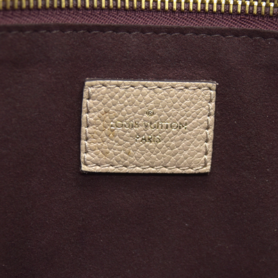 $2940 Louis Vuitton Empreinte Monogram Giant Neverfull MM Tourterelle RFID