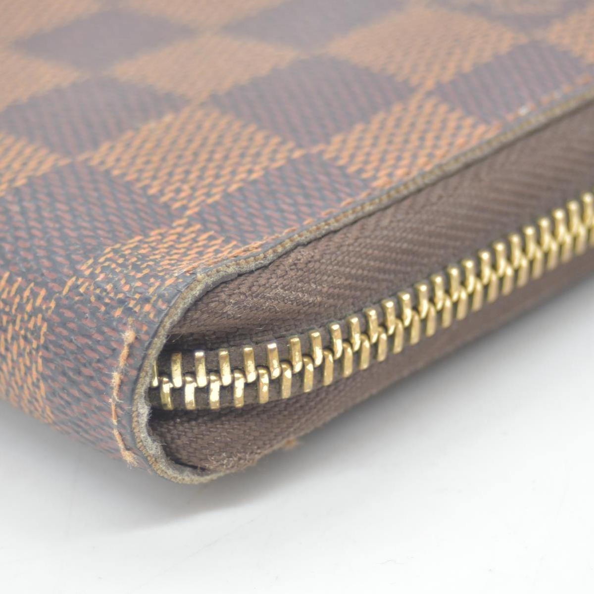 $940 Louis Vuitton Damier Ebene Zippy Wallet CA2142 CONSIGNMENT